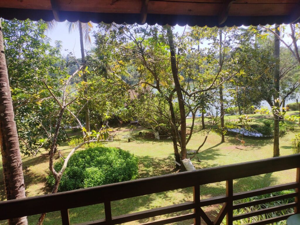 Fragrant Nature Resort Kollam Lake View Room Balcony