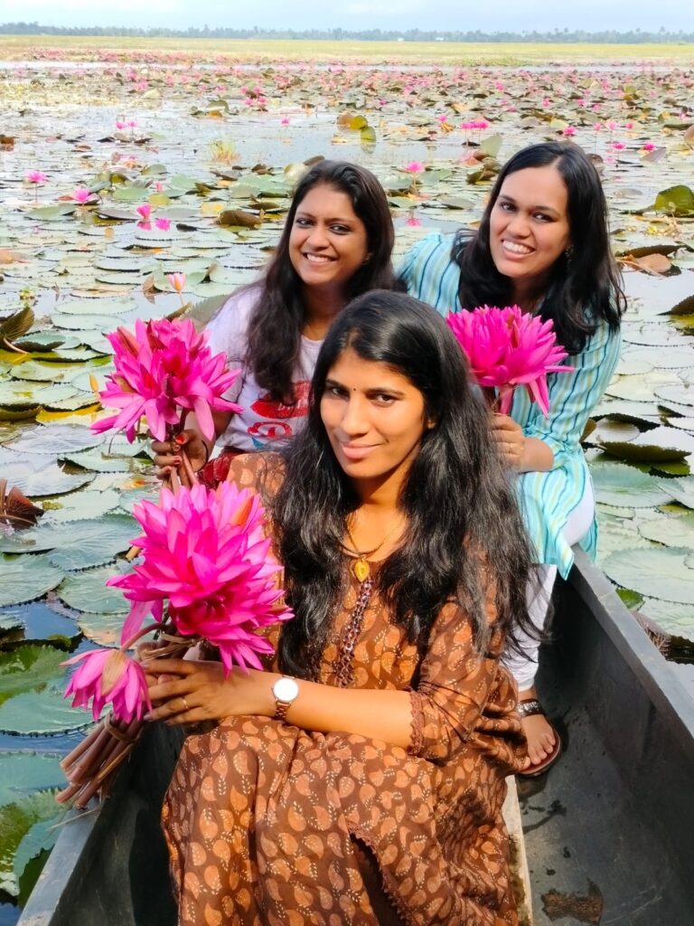 Malarikkal Kottayam pink water lillies